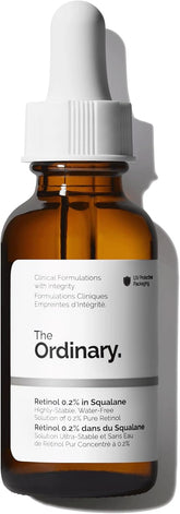 The Ordinary Retinol 0.2% in Squalane, Gentle Retinol Serum for the Face That Is Anti-Aging and Skin Smoothing, 30ml