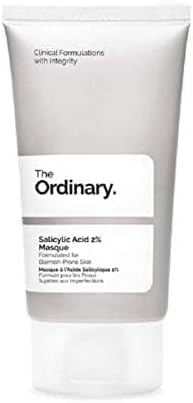 The Ordinary Salicylic Acid Mask 2%, Purifying Mask with Charcoal and Clay, for Skin Prone to Blemishes, 50ml