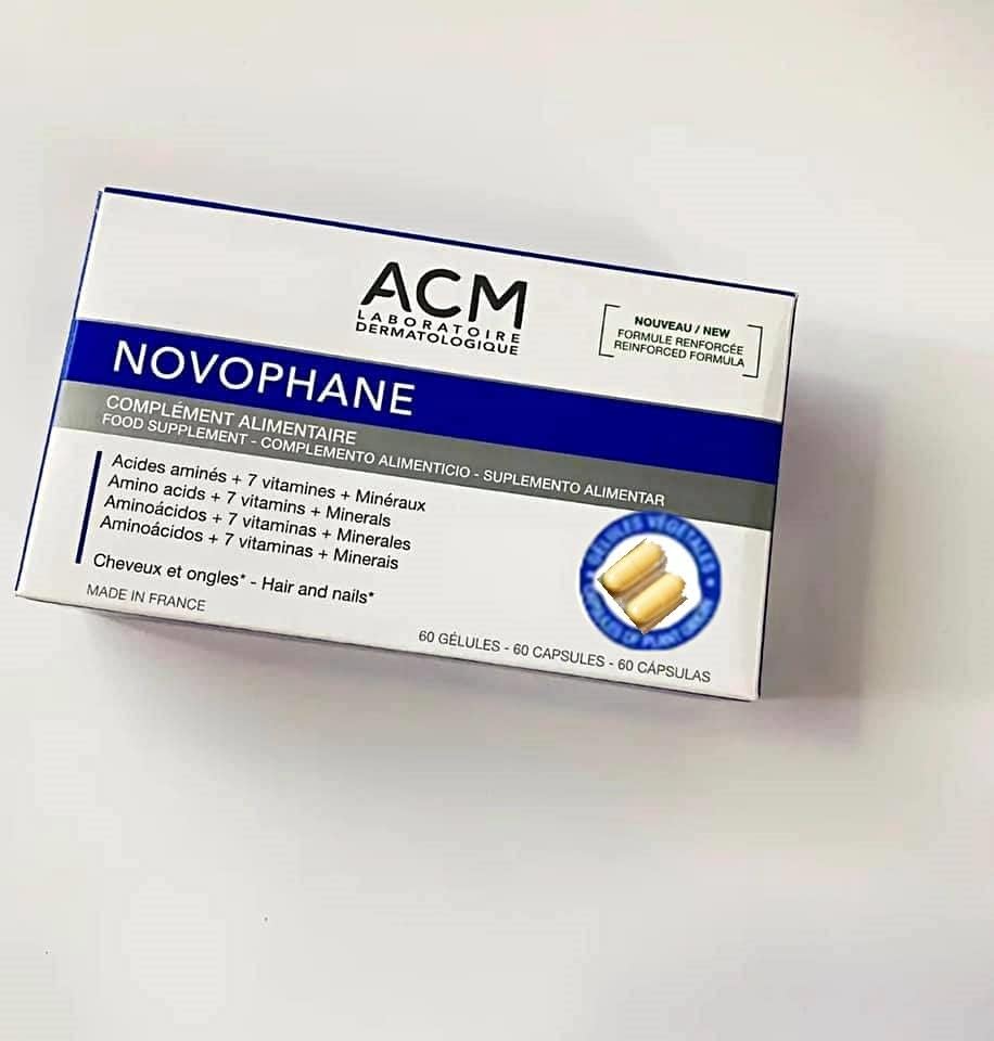 ACM Laboratoire Novophane Caps Anti Hair Loss Alopecia Treatment Nails Fragility Skin Capital