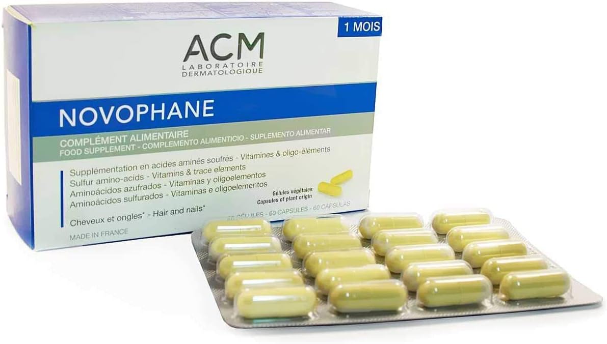ACM Laboratoire Novophane Caps Anti Hair Loss Alopecia Treatment Nails Fragility Skin Capital