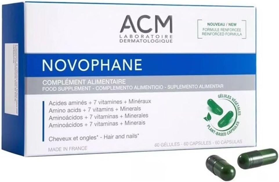 ACM Laboratoire Novophane Caps Anti Hair Loss Alopecia Treatment Nails Fragility Skin Capital