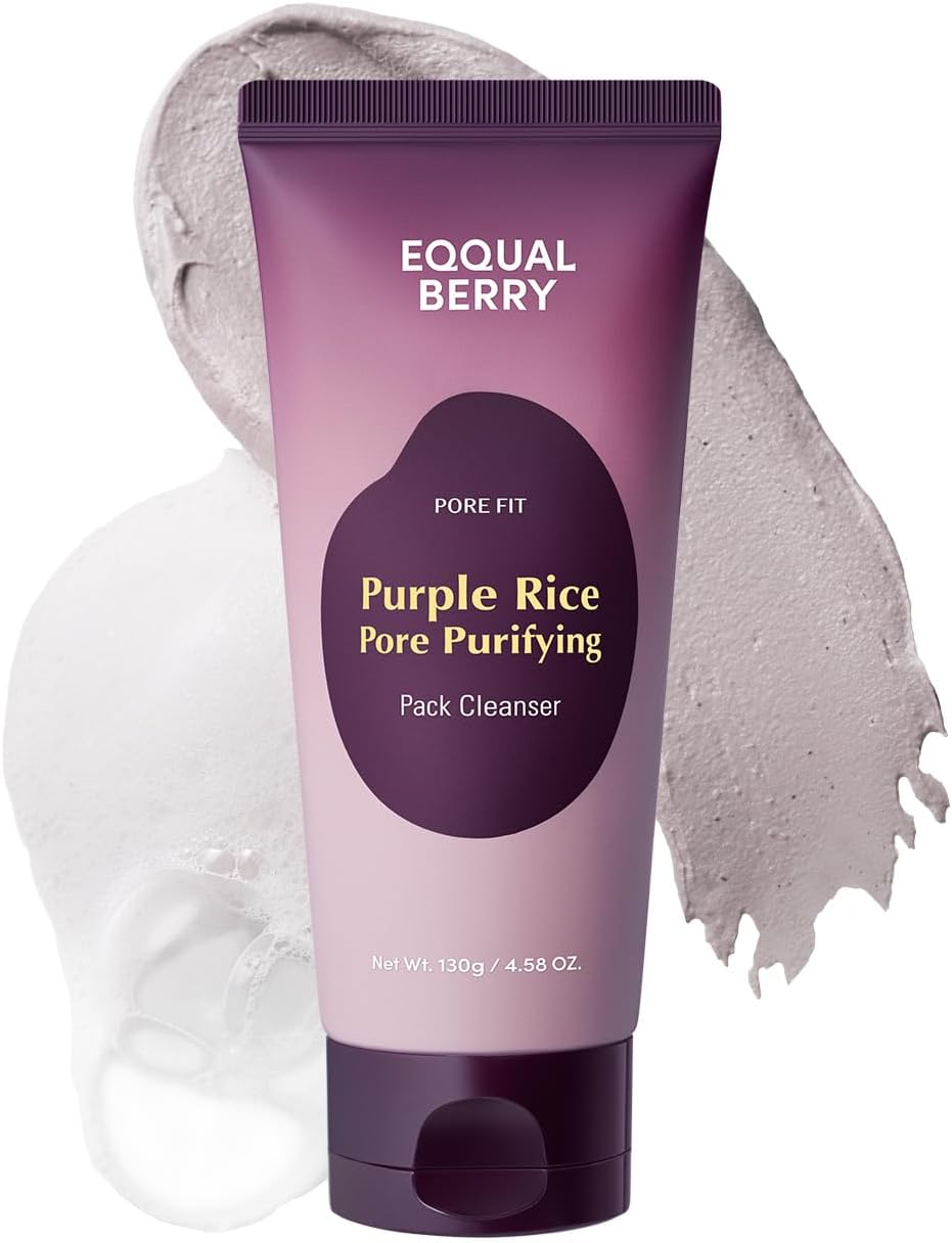 EQQUALBERRY Purple Rice Pore Purifying Pack Cleanser 130g