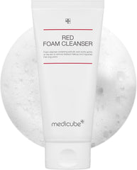 Medicube Red Foam Cleanser || A deep cleanse that helps relieve skin | Suitable for Acne-prone skin | Formulated with 0.45% Salicylic Acid | Korean skincare (120g)