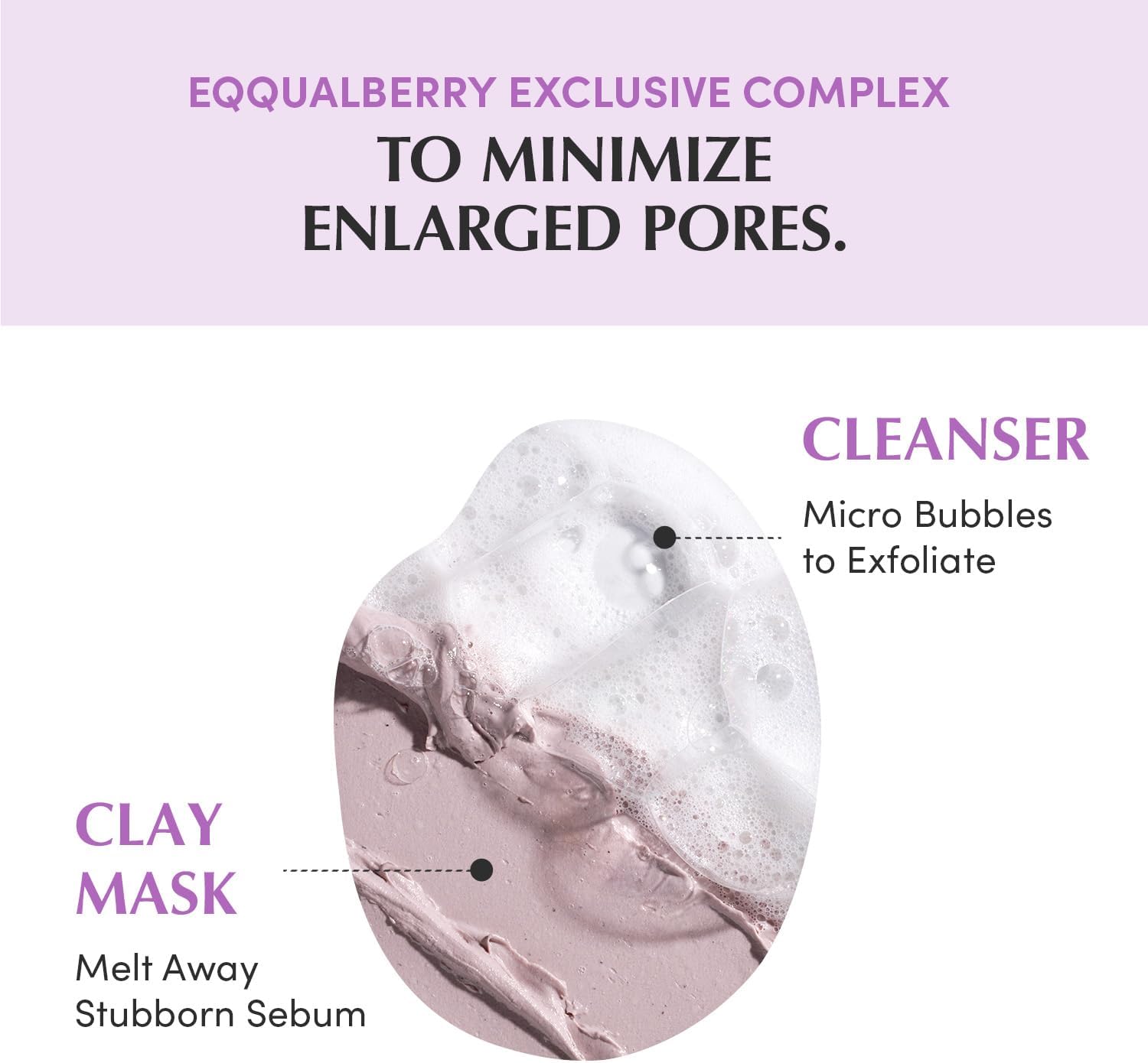 EQQUALBERRY Purple Rice Pore Purifying Pack Cleanser 130g