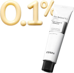 Cosrx Retinol 0.1 Cream 0.1 Fl Oz (20 Ml) Retinol Cream, Vitamin E, Allantoin, Hyaluronic Acid, Panthenol, Pure Retinol, Genuine Retinol, Sensitive Skin, Tested For Human Body, Cosuar-X, Korean Skin