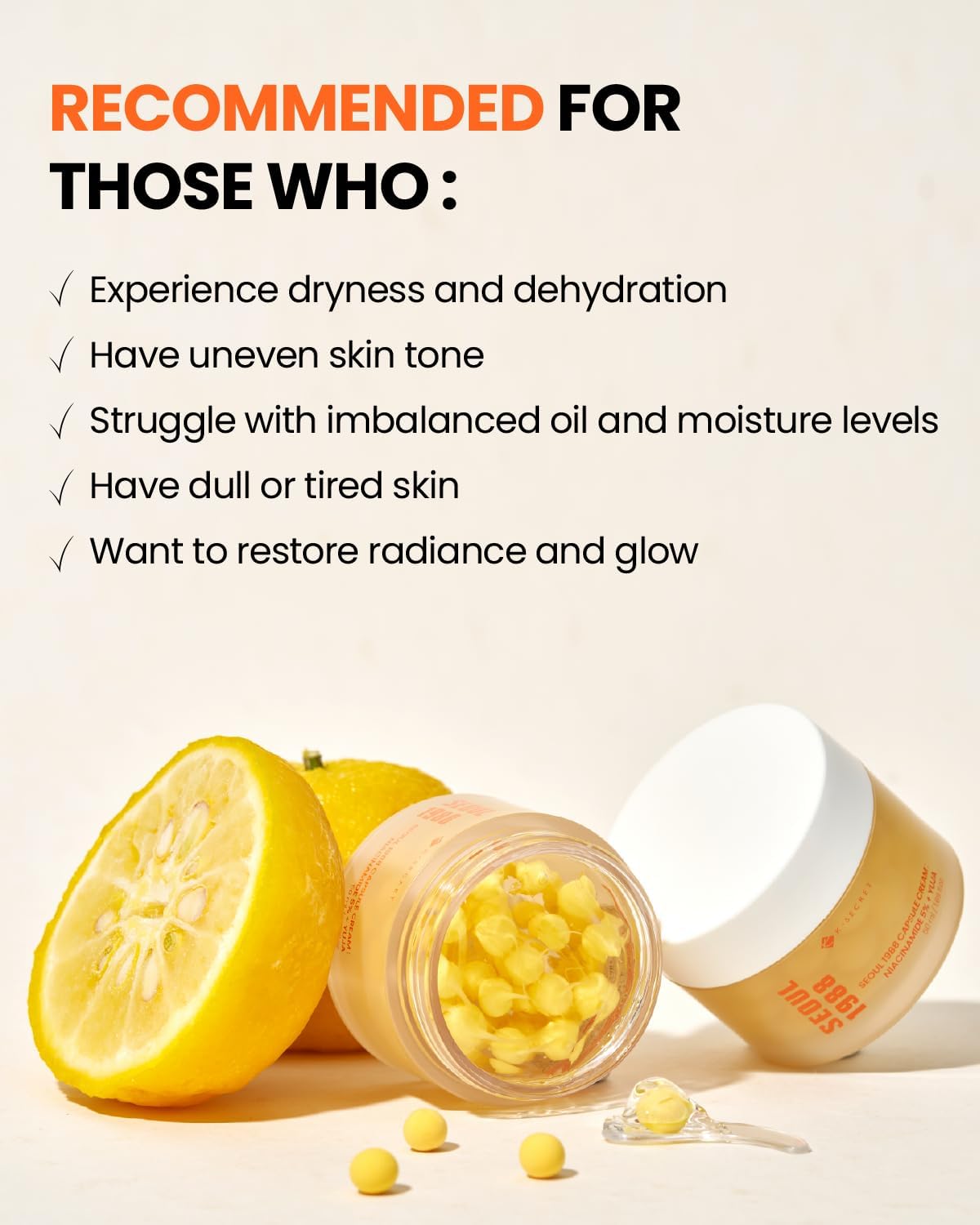 K-SECRET SEOUL 1988 Capsule Cream : Niacinamide 5% + Yuja 50ml