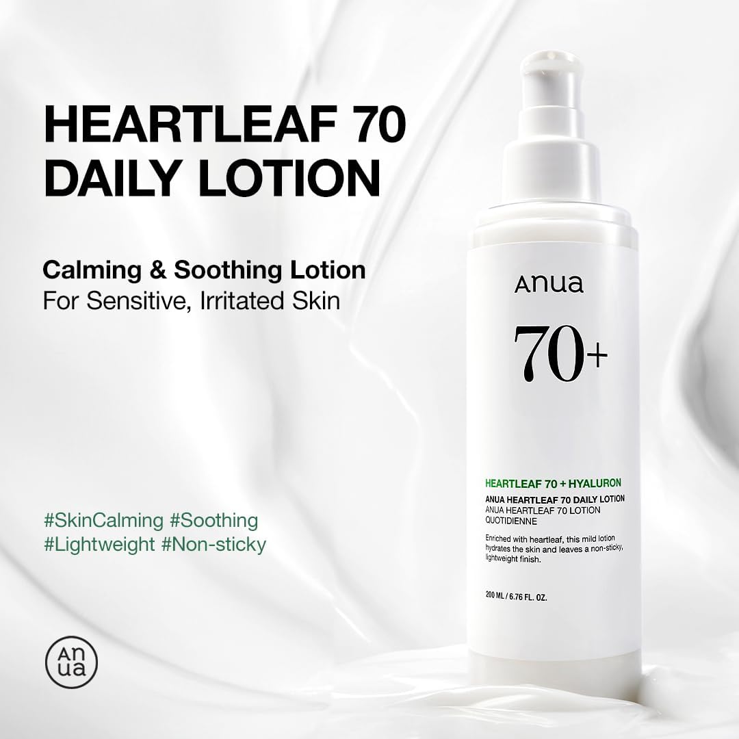 Anua Heartleaf 70% Daily Lotion 200ml l Relieves dry and sensitive skin