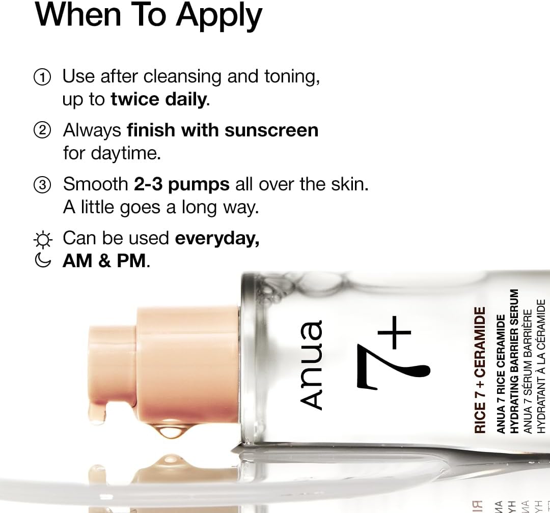Anua 7 Rice Ceramide Hydrating Barrier Serum - 50Ml