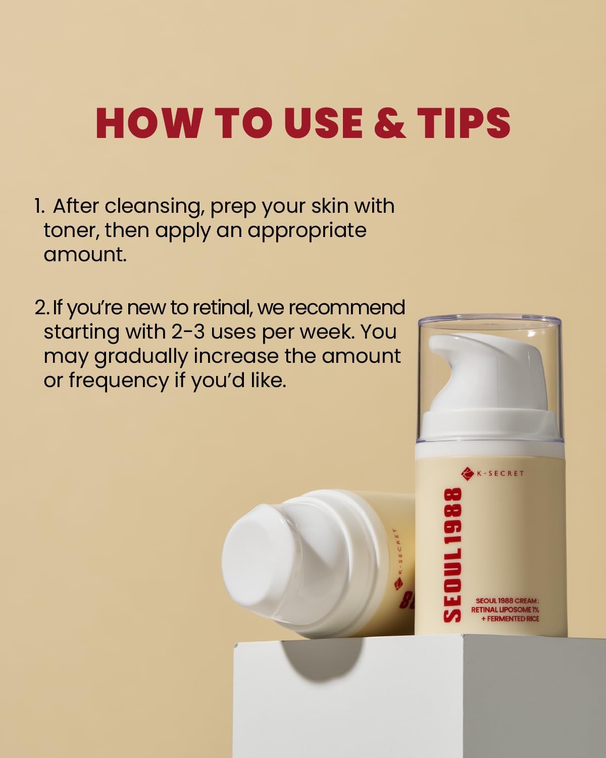 K-Secret Seoul 1988 Cream Retinal Liposome 1% + Fermented Rice 50ml