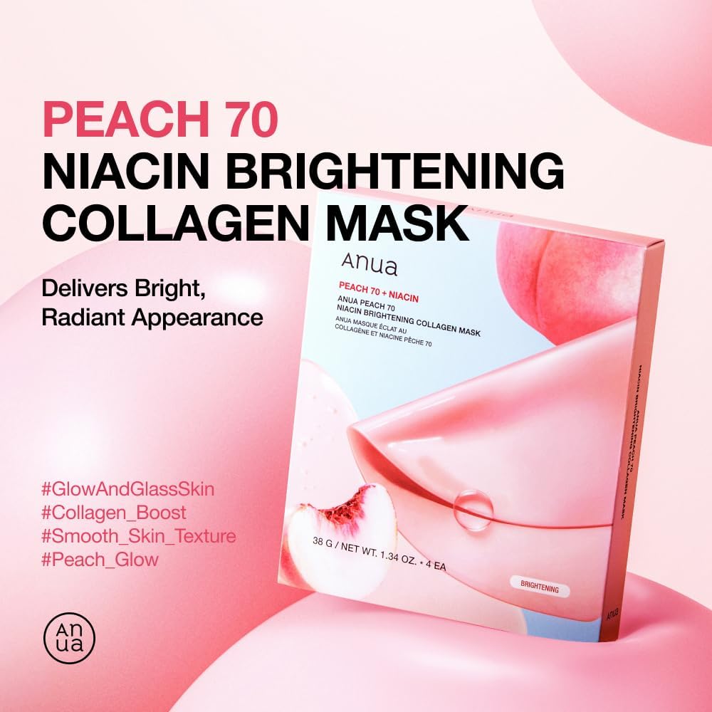 Anwa Peach Collagen Brightening Mask 70 Niacin