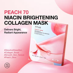 Anwa Peach Collagen Brightening Mask 70 Niacin
