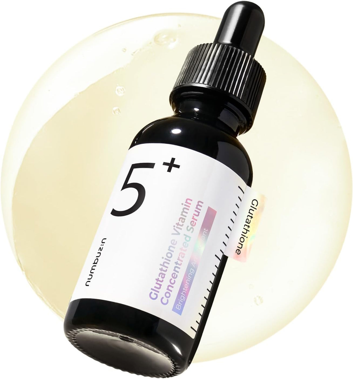 numbuzin No.5+ Vitamin Concentrated Serum | Glutathione & Vitamin Serum, Dark Spot, Korean Skincare 1.01fl.oz/30ml