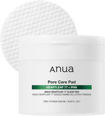 ANUA Heartleaf 77 Toner Pad, Mild Exfoliating Facial Pads for Glass Skin, Hydrating Pore Care for Sensitive Skin