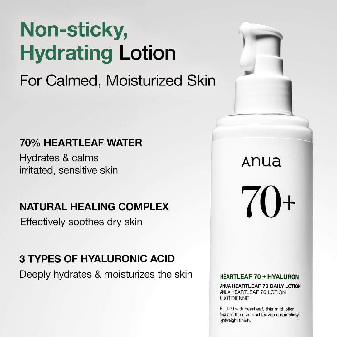 Anua Heartleaf 70% Daily Lotion 200ml l Relieves dry and sensitive skin
