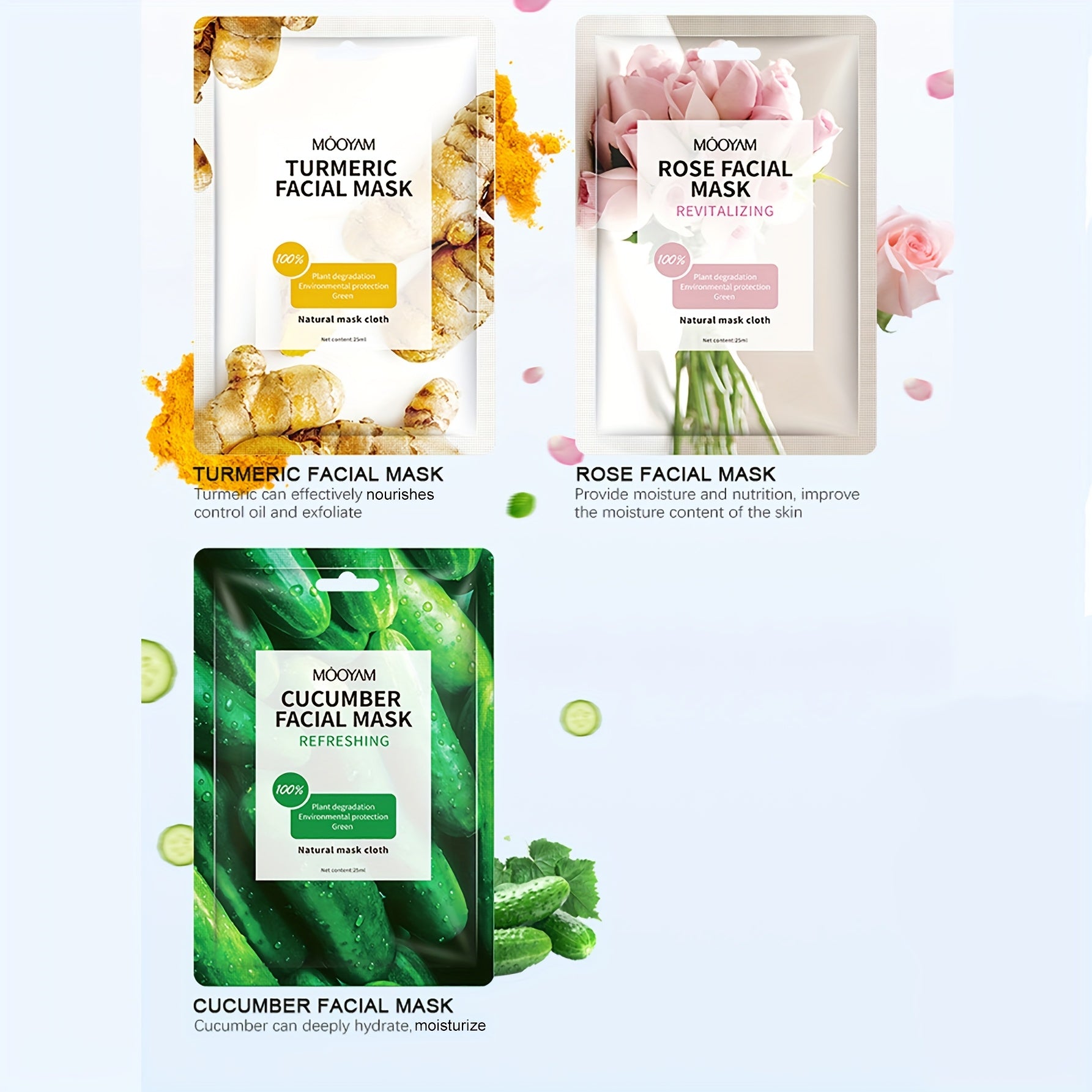 Glow & Hydrate – 11 Korean Fruit Masks by MOOYAM