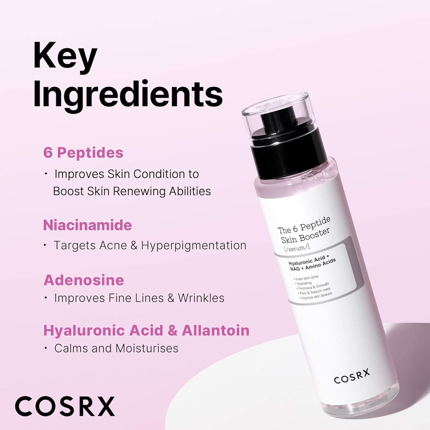 COSRX 6X Peptide Collagen Booster Toner Serum