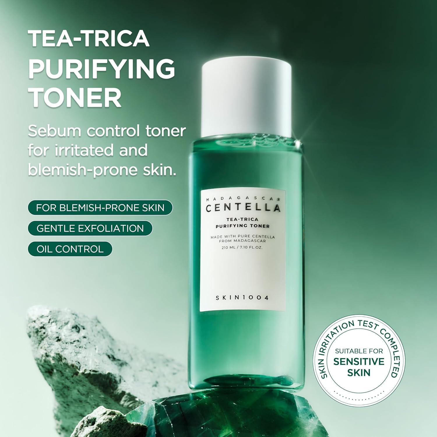 SKIN1004 Tea Trica Purifying Toner 210 ml - Acne Skin Relief Toner