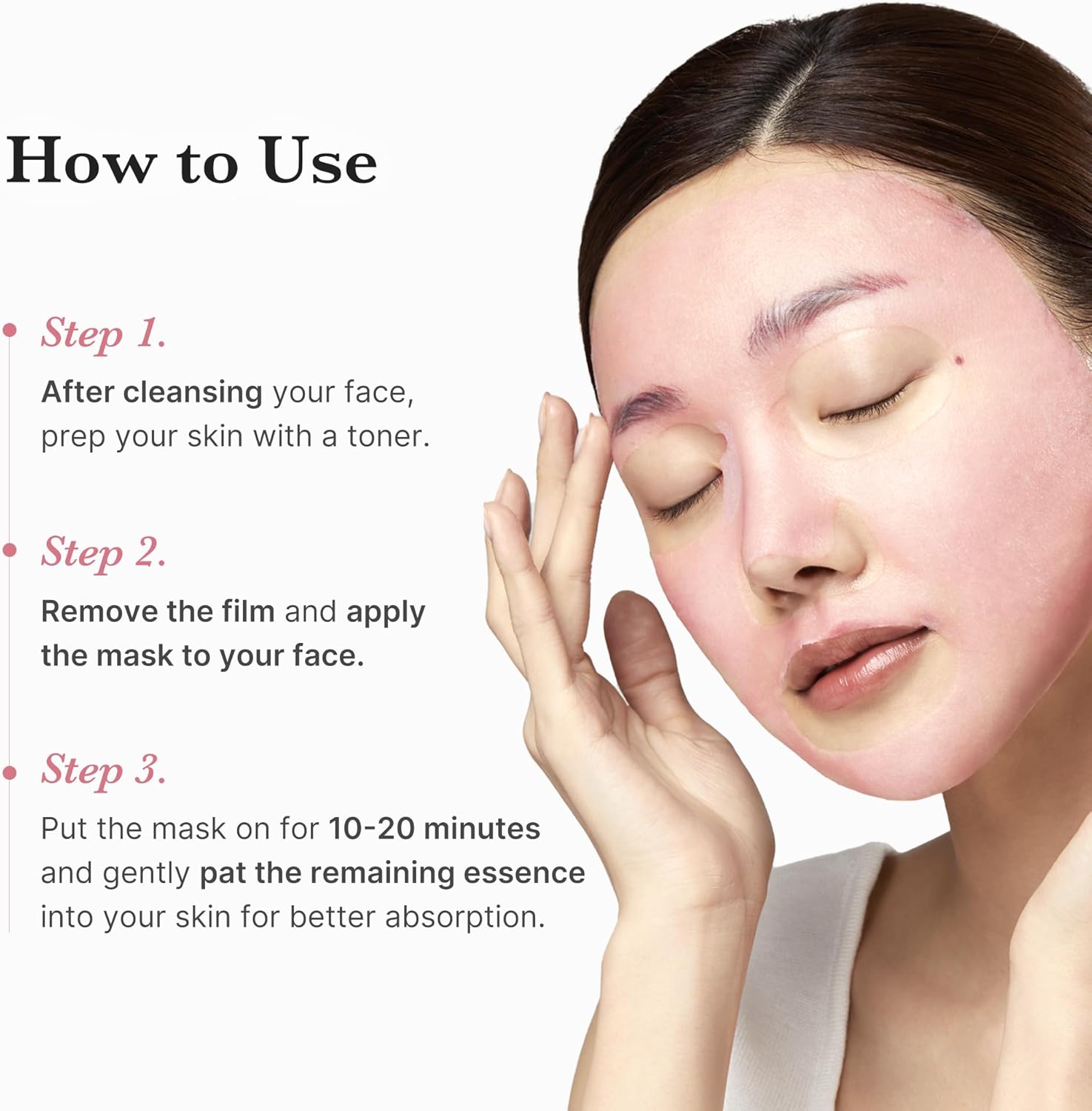 Medicube PDRN Pink Vita Coating Sheet Mask, 22g, Lightweight & Non-Sticky, Collagen & Vitamin B12 for Firmer Skin