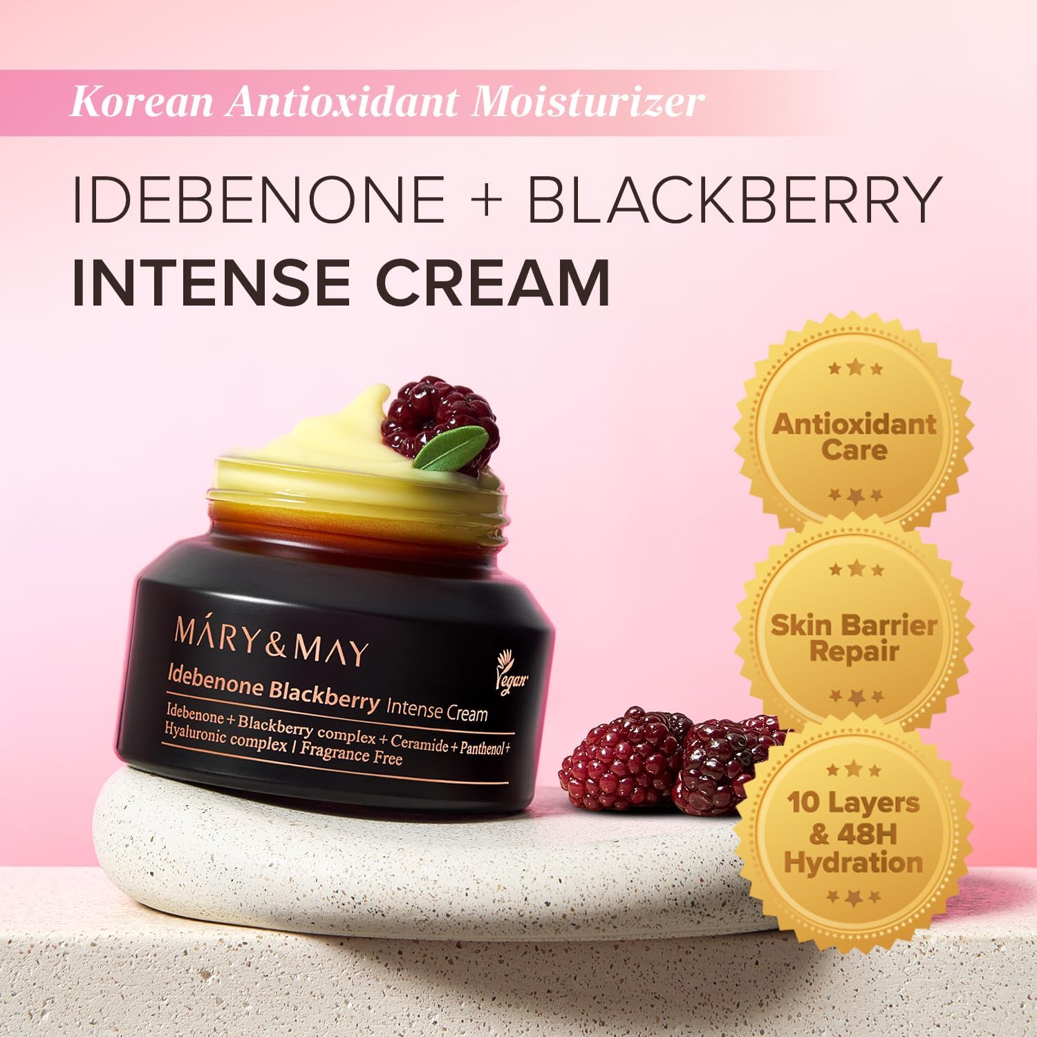MARY & MAY Idebenone Blackberry Intense Cream 70g
