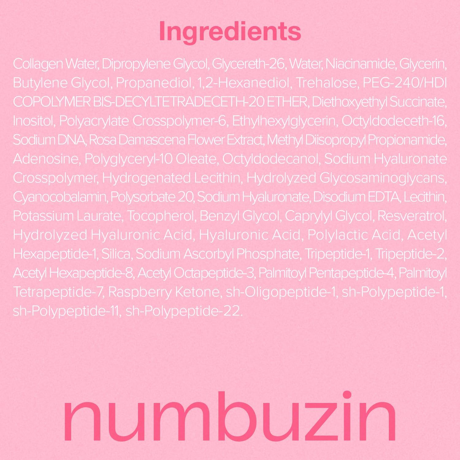 Numbuzin No.2 Collagen Plumping Serum