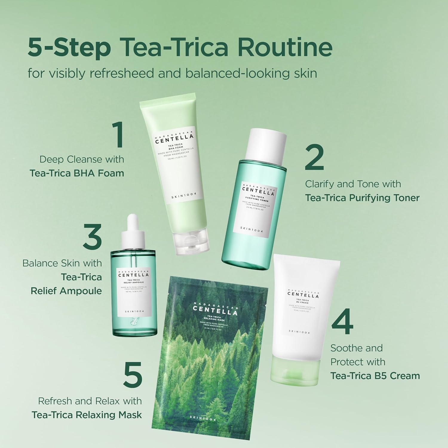 SKIN1004 Madagascar Centella Tea-trica B5 Cream 75ml