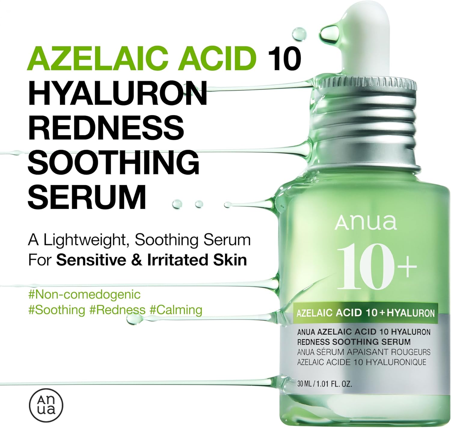 ANUA Azelaic Acid 10 Hyaluron Redness Soothing Serum