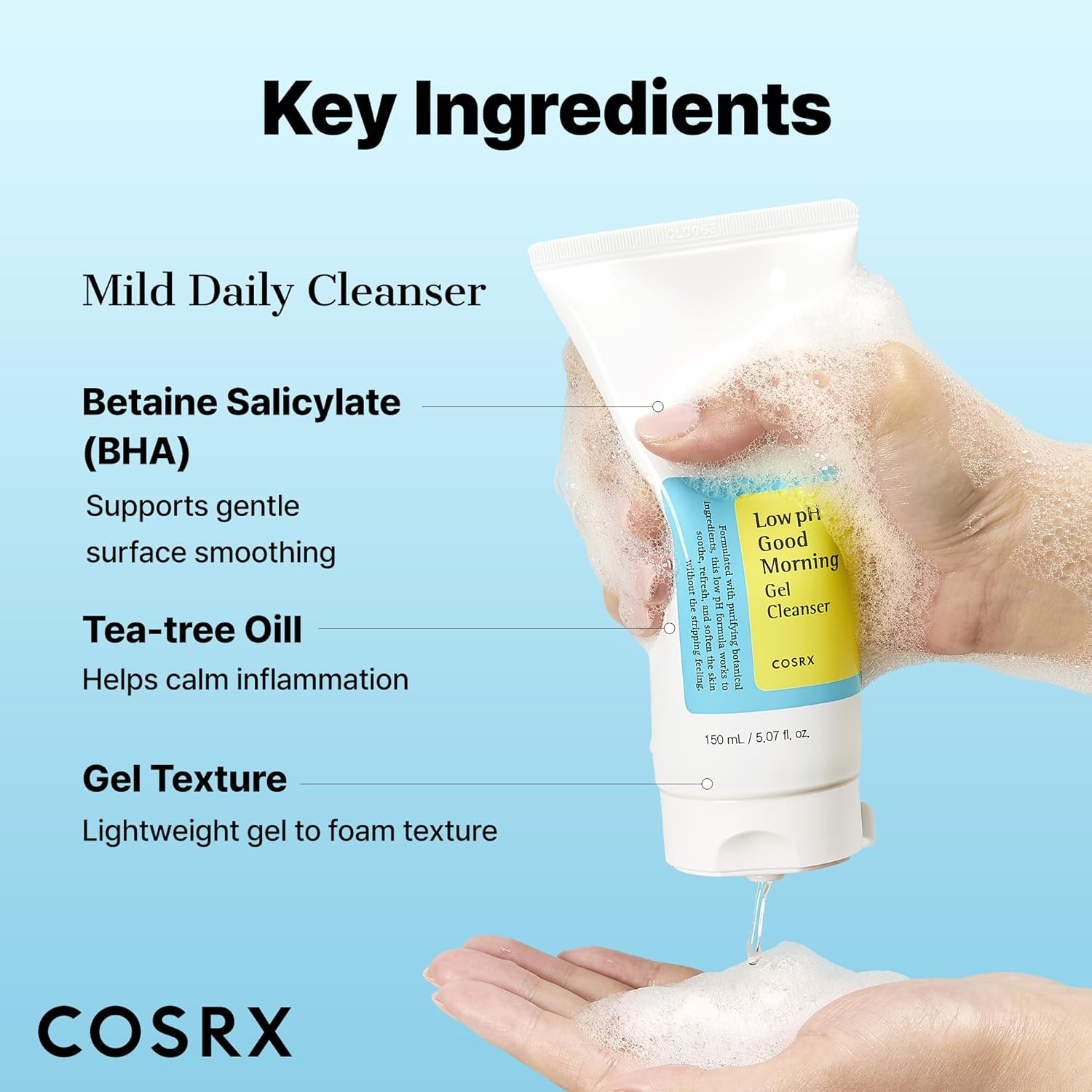 Cosrx Low Ph Good Morning Gel Cleanser, 150Ml