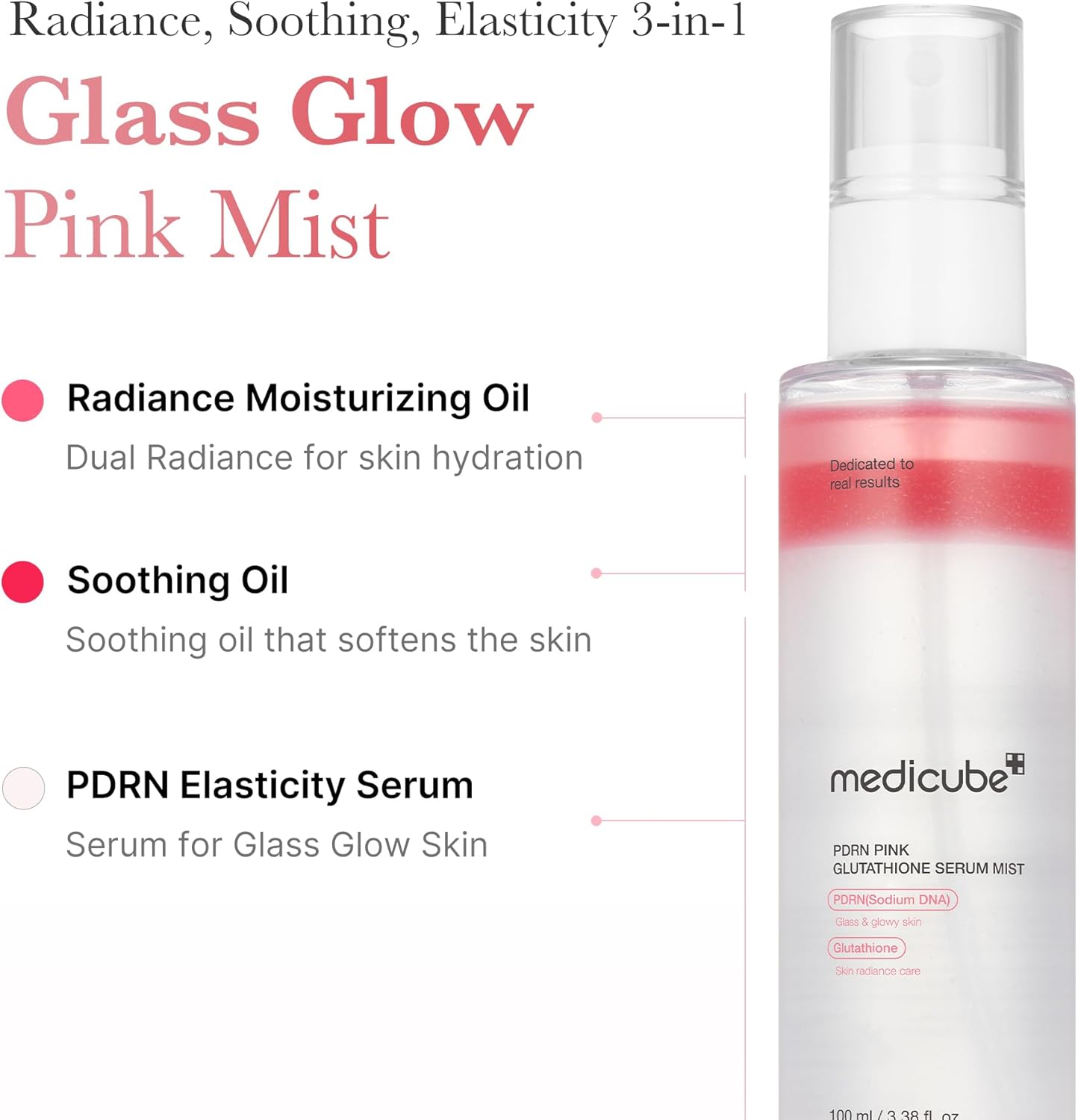 medicube Salmon DNA PDRN Pink Glutathione Spray Serum