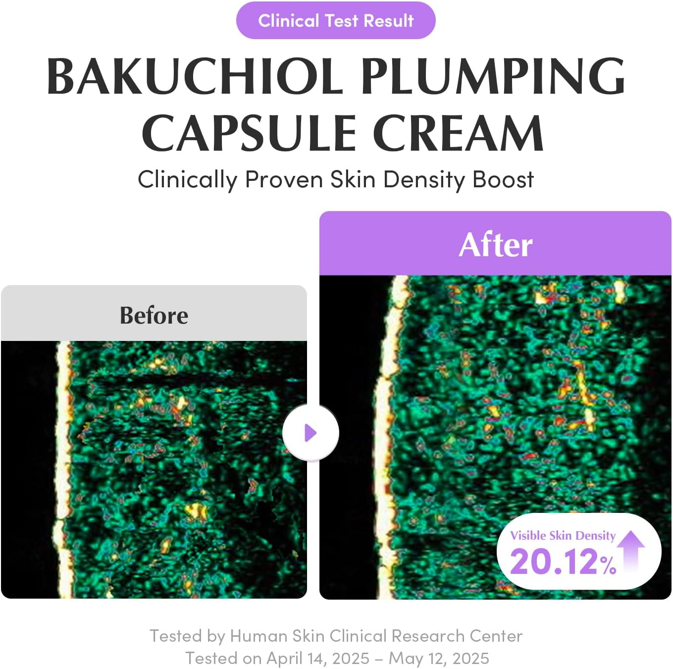 EQQUALBERRY Deep Cera Bakuchiol Plumping Capsule Cream, 50ml, 99% Pure Bakuchiol, Non-Irritating Facial Moisturiser