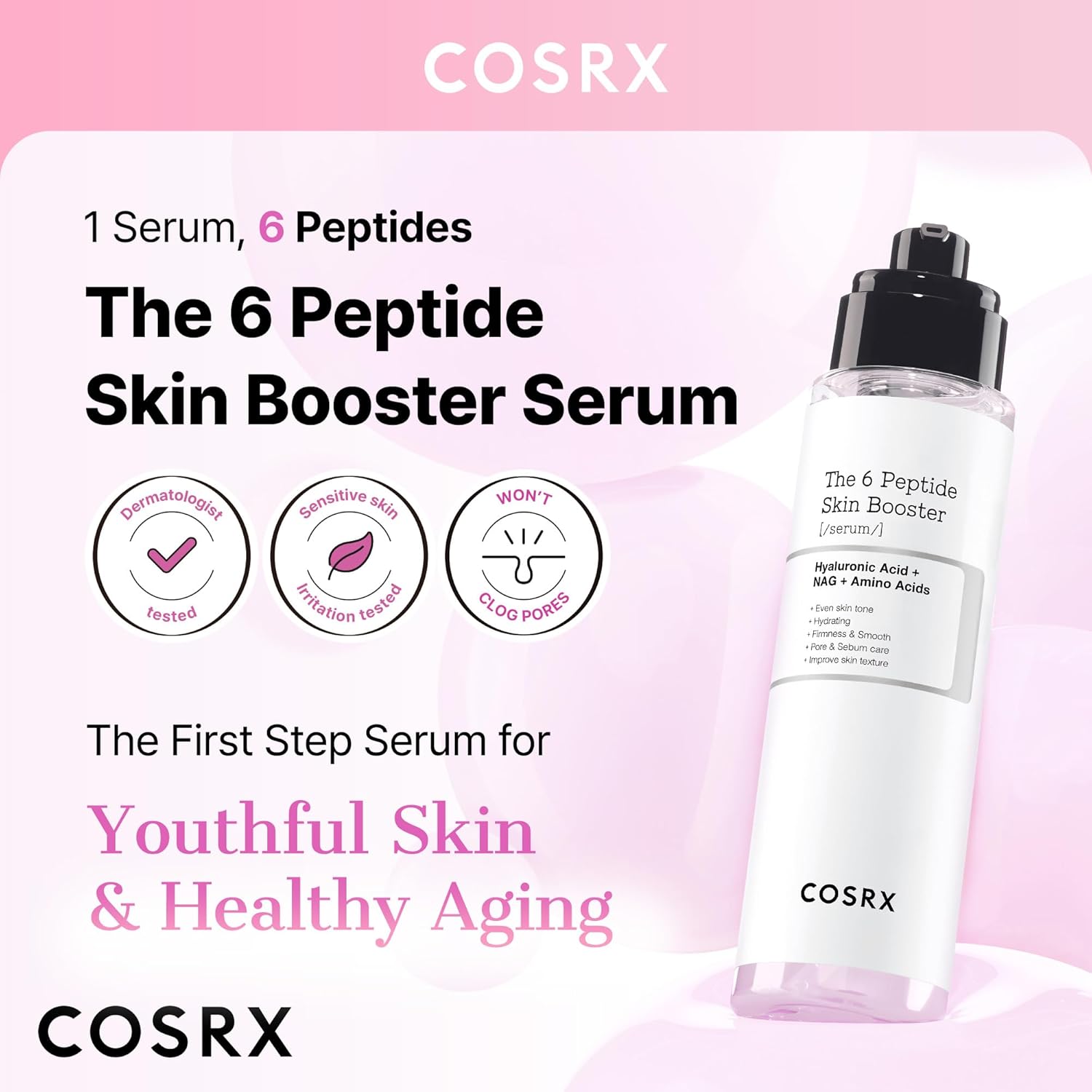COSRX 6X Peptide Collagen Booster Toner Serum