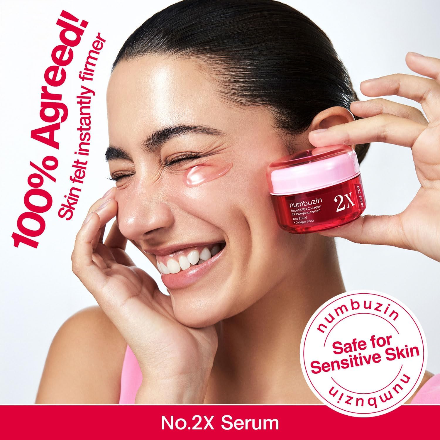 numbuzin No.2X Serum | Rose PDRN Collagen 2X Plumping Serum