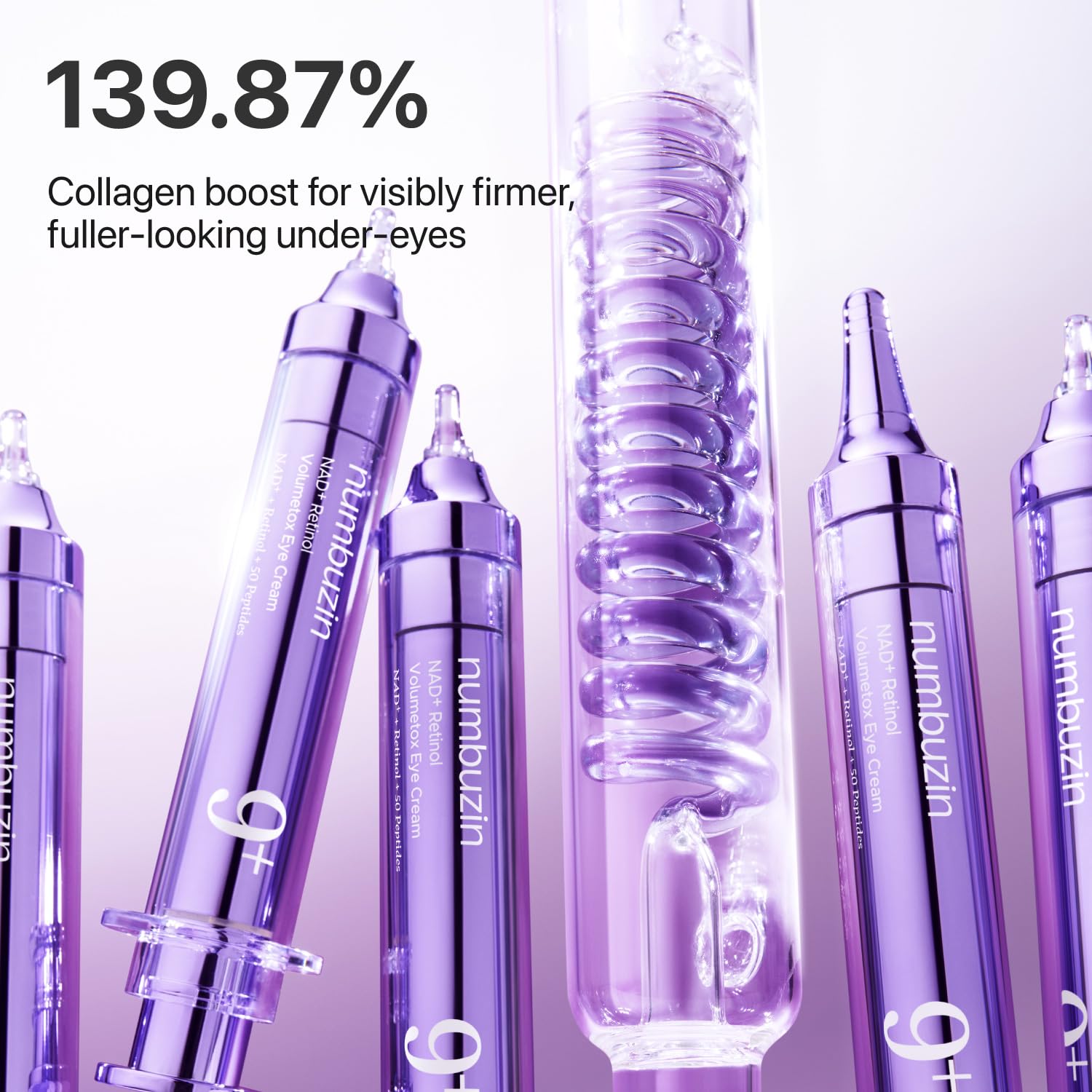 numbuzin No.9 NAD+ Retinol Eye Cream, Depuffing & Firming Eye Serum for Dark Circles