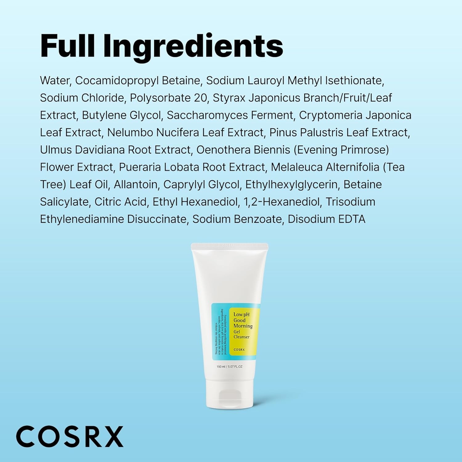 Cosrx Low Ph Good Morning Gel Cleanser, 150Ml