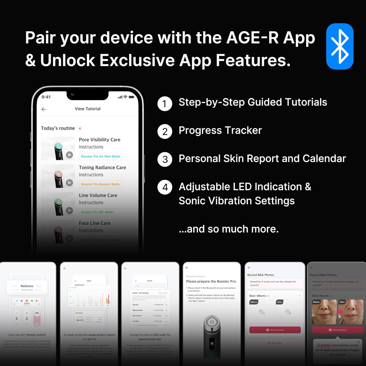 Medicube AGE-R Booster Pro - Upgraded version of Booster-H - Latest 6-in-1