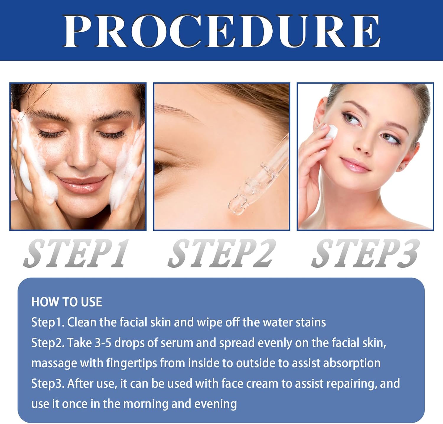 Niacinamide Serum, 10% Niacinamide + 1% Zine Face Serum, Hydrating Face Moisturiser For Balance Grease, Minimise Pores, Tackles Blemishes, Improve Dull Skin, Brightening & Glow Skin 30ML