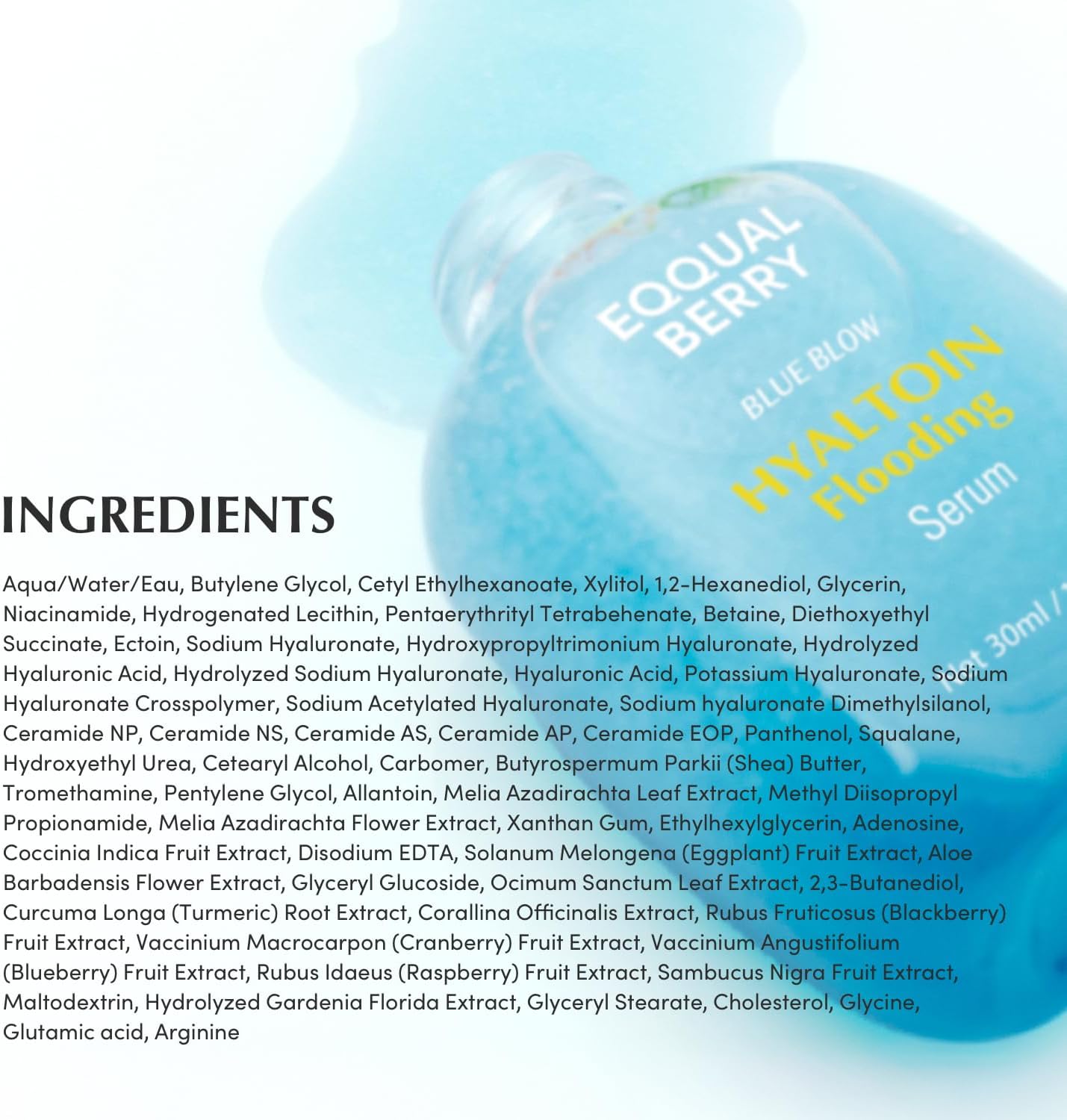 EQQUALBERRY Hyaltoin Flooding Smoothie Serum 30ml
