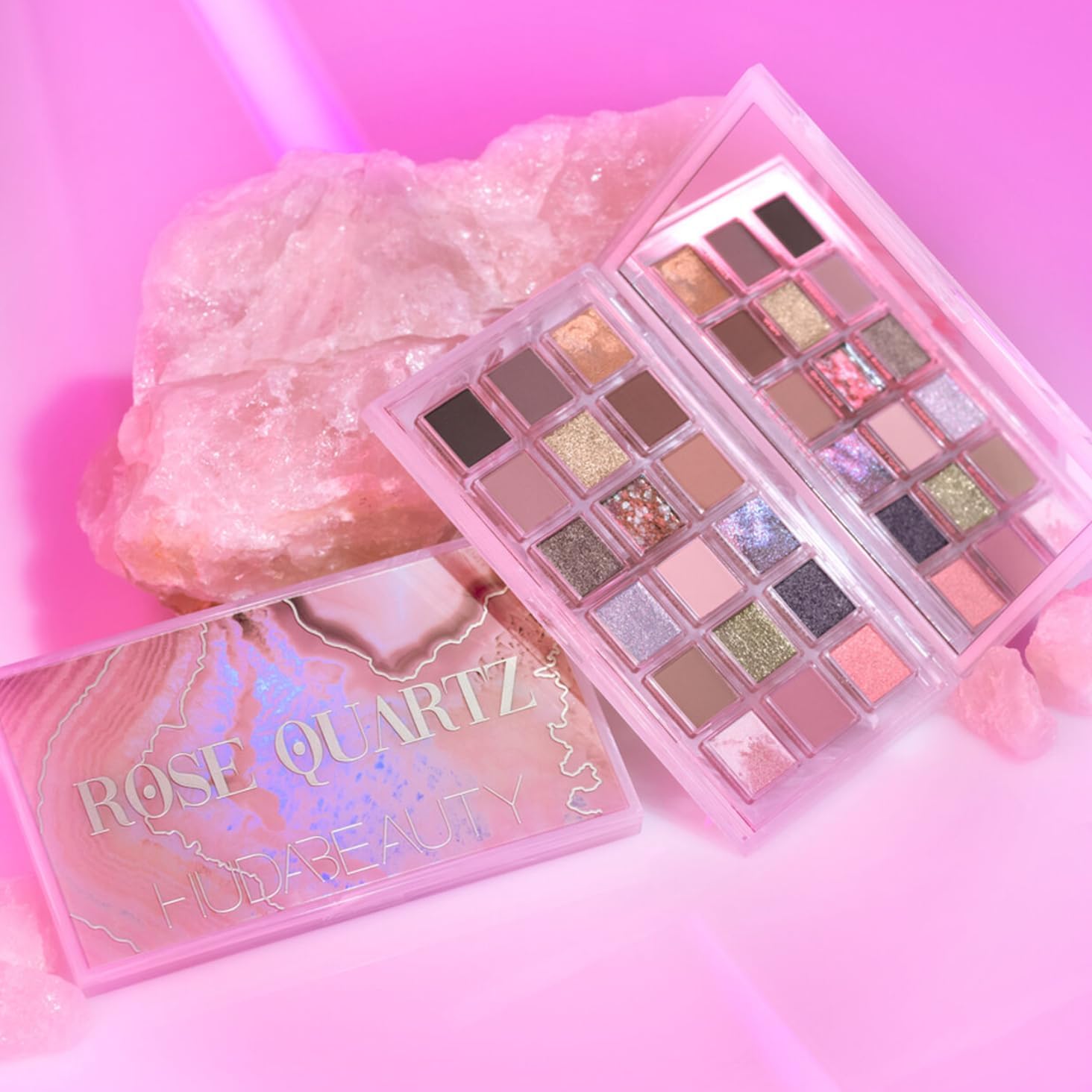 Huda Beauty Rose Quartz 18 Eyeshadow Palette