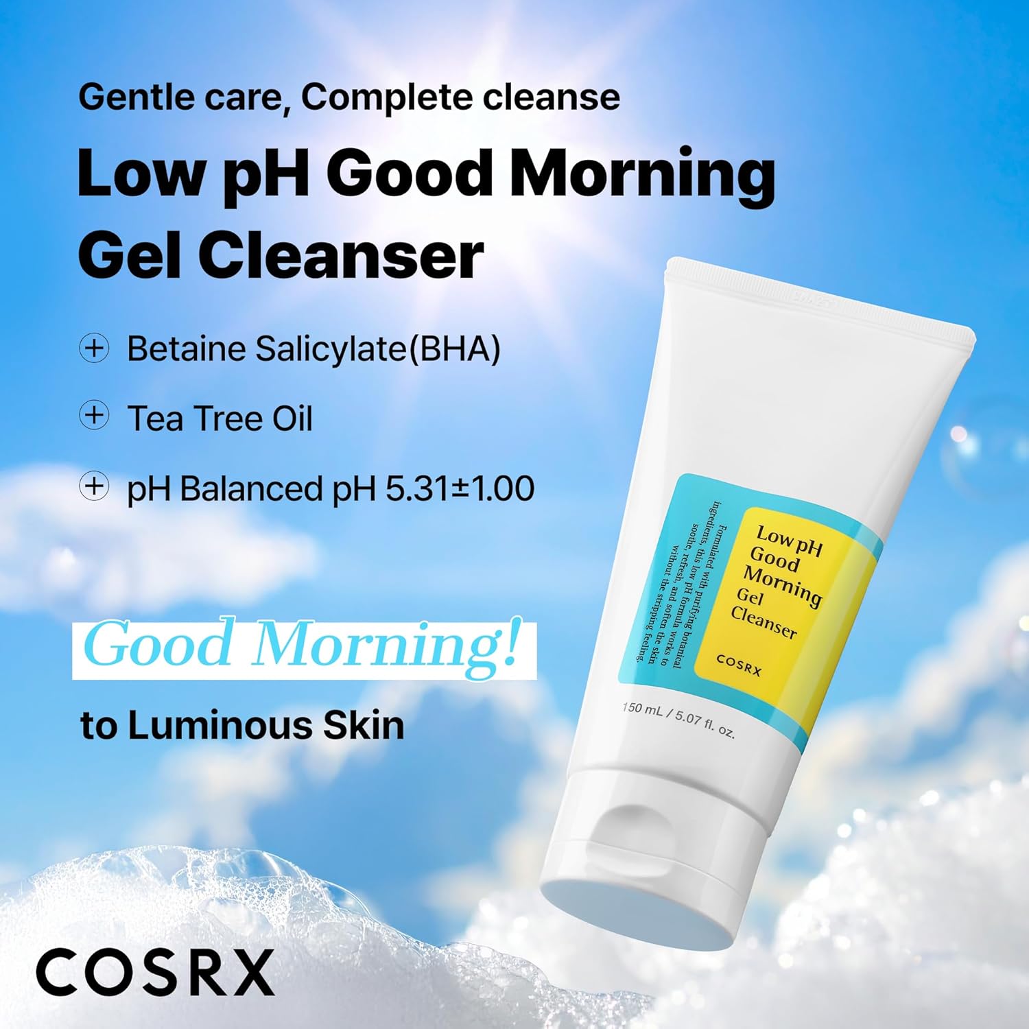 Cosrx Low Ph Good Morning Gel Cleanser, 150Ml