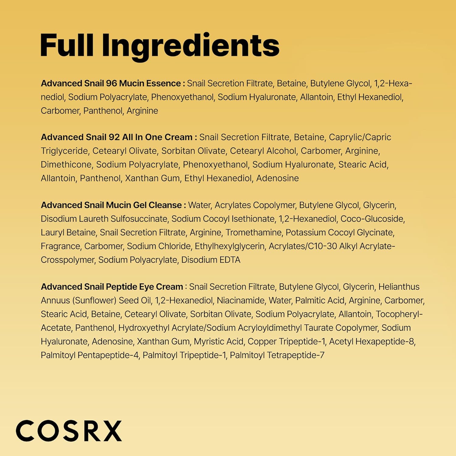 COSRX All About Snail Kit