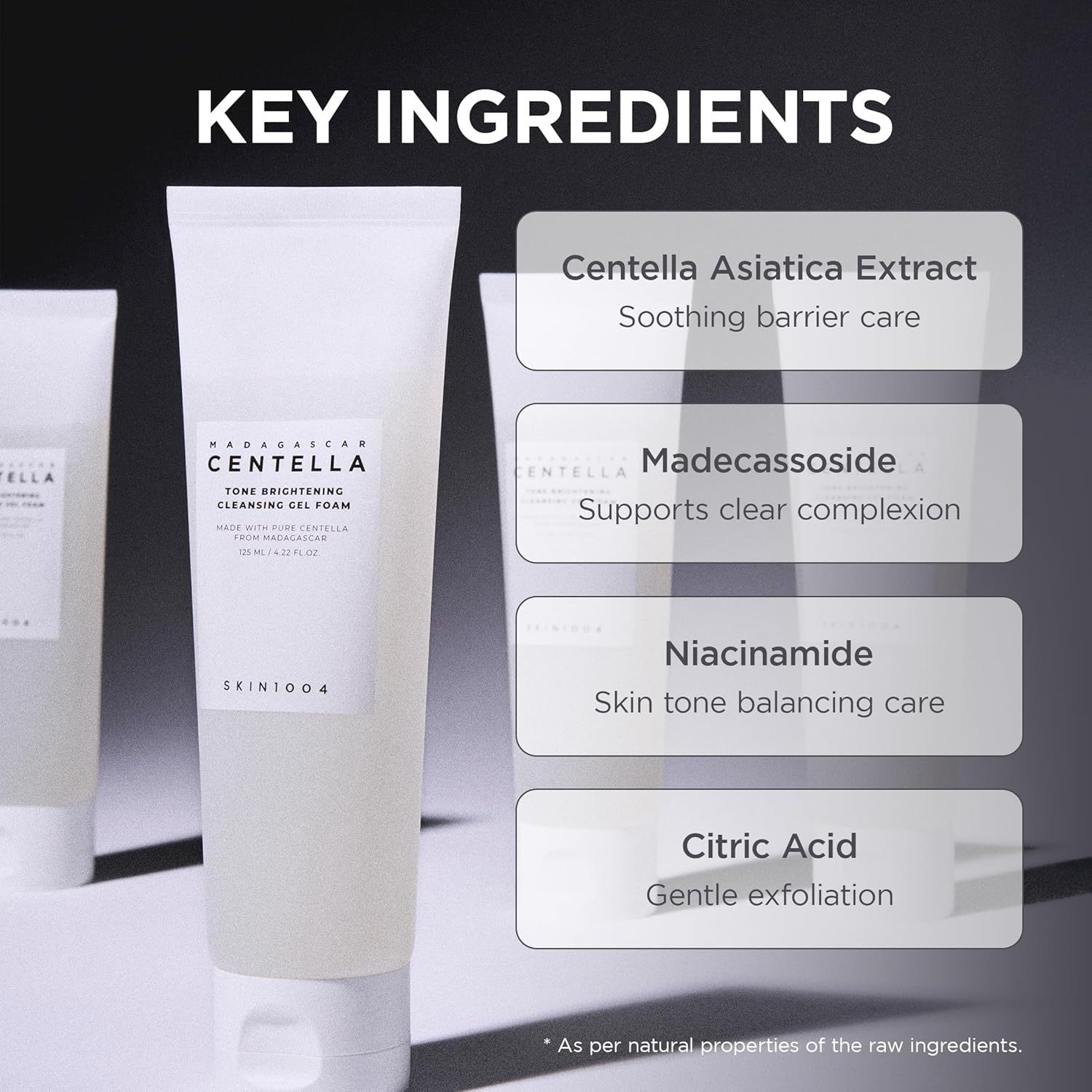 SKIN1004 Skin 1004 Madagascar Centella Tone Brightening Cleansing Gel Foam 125 ml