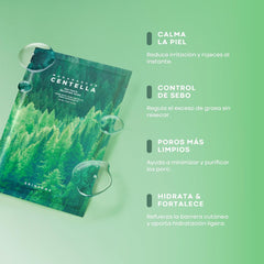 SKIN1004 Tea-Trica Soothing Face Mask with Tea Tree and Centella Asiatica for Oily and Acne Prone Skin