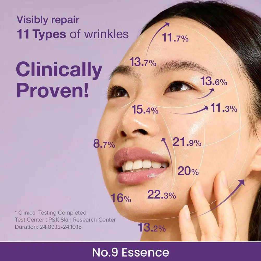 numbuzin No.9 Essence | NAD+ BIO Lifting-sil Essence | Lifting, Firming, Wrinkles, Fine Lines, Elasticity | Peptides, NAD+ | Serum