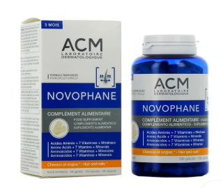 ACM Laboratoire Novophane Caps Anti Hair Loss Alopecia Treatment Nails Fragility Skin Capital